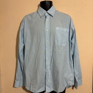 Cinch Mens Light Blue Long Sleeve Button Up Shirt size Small